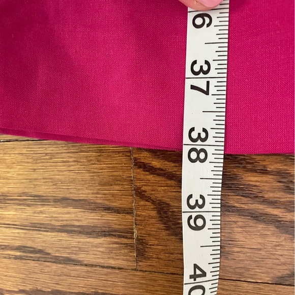 Jones New York Vintage Silk Linen Sheath Dress Size 14 Fuchsia Pink - Picture 8 of 8